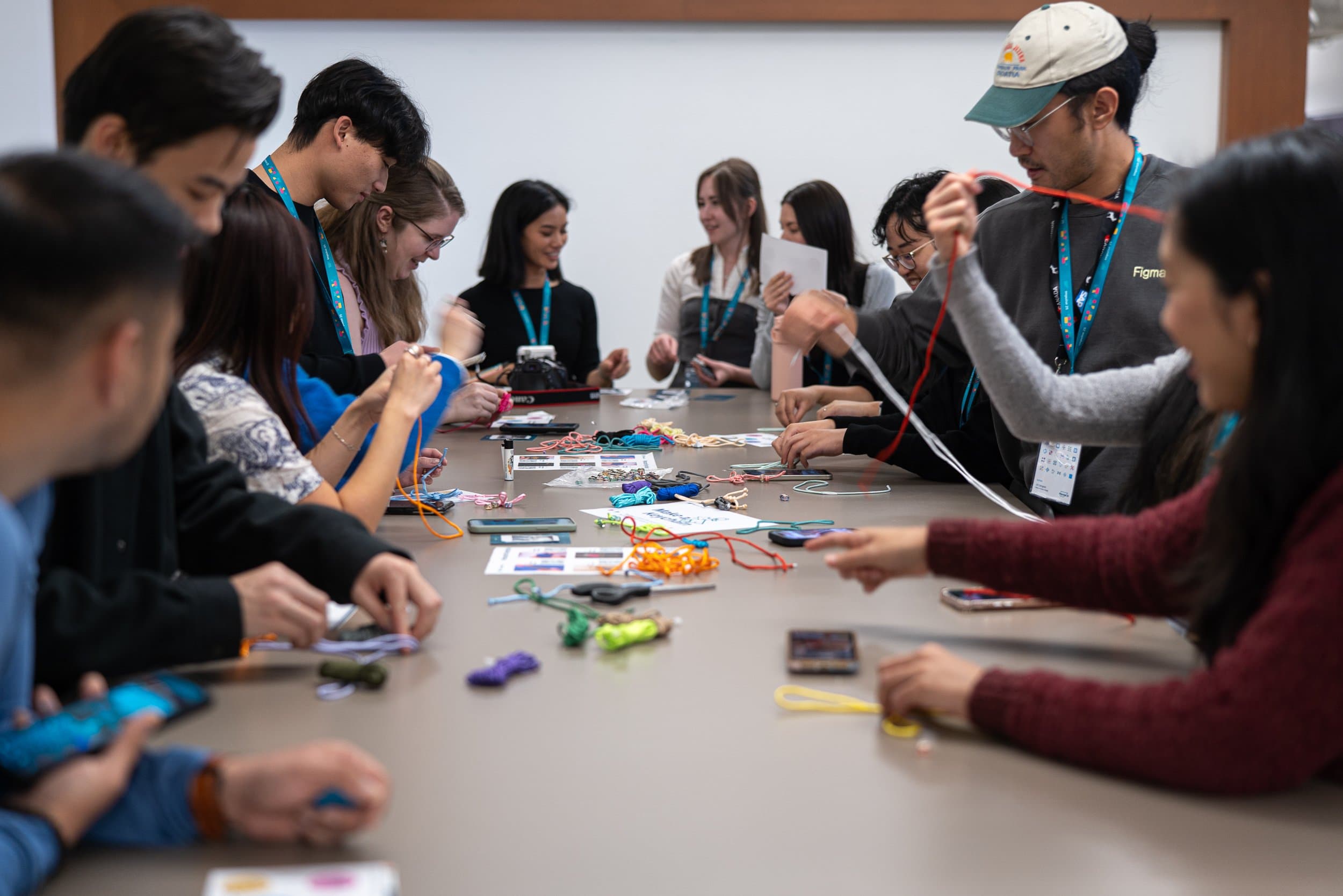 Attendees at an Impulse activity station